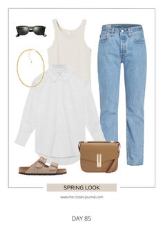 Year of Outfits — The Closet Journal How To Style Figs Scrubs, Blue Jeans White Shirt, Birks Outfit, Summer Minimal, Tailored Clothes, Mum Fashion, Figs Scrubs, Daily Outfit Inspiration