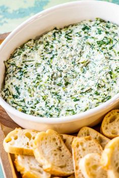 Creamy Spinach Dip - Homemade Hooplah Spinach Dip Recipes, Spinach Cheese Dip, Spinach Dip Easy, Hot Spinach Dip, Salad Appetizer Cups, Creamy Spinach Dip, Dips Recipes, Spinach Dip Recipe, Cheese Trays