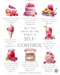 the fruit of the spirit is self - control, with instructions for how to use it