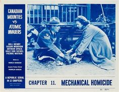 an old movie poster for the film mechanic homicde with two men in uniform