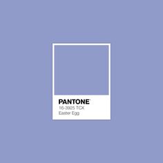 pantone's blue and white color scheme with the text, easter egg on it