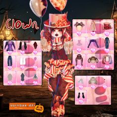 Clown Dti Outfit, Dress To Impress Codes Halloween, Dti Theme Halloween, Dress To Impress Outfit Tutorial, Dress To Impress Halloween Theme, Clown Dress To Impress, Dti Outfits Tutorial, Funny Dti Outfits, Dti Tutorial Outfit