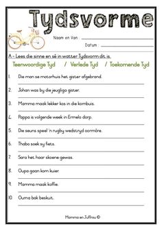 a printable worksheet with words and pictures to describe the verbs in this language