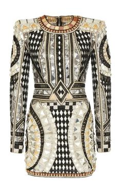 Stud Embroidered Dress by Balmain Resort 2019 Galactic Outfit Ideas, Galactic Outfit, Balmain Couture, Dress Moda Operandi, Balmain Fashion, Balmain Collection, Cute Skirt Outfits, Resort 2020