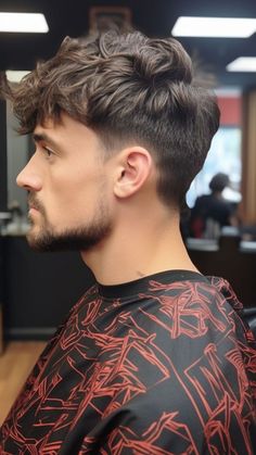 Mens Haircut With Fringe, Layered Fringe Haircut, Men Textured Fringe, Men’s Short Textured Hairstyle, Boys Fringe Haircut, Mens Textured Fringe, Men Layered Haircut, Layered Mens Haircut, Fringe Hairstyles Men