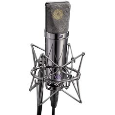 an old fashioned microphone on a stand with the head up to it's side