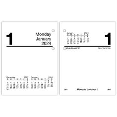 PRICES MAY VARY. YEAR ROUND PLANNING – Desk calendar refill covers 12 months from January 2024-December 2024 with Julian dates. Keep track of important deadlines, special events and more with clear organization and unique style. DAILY VIEWS – Weekdays cover a two page spread. Features unruled pages for open scheduling. Weekends share a spread for flexibility. Pages measure 3" x 3-3/4". SPECIAL FEATURES – Expand your organizational skills with special features, including tabbed months for easy navigation and past, current, and future reference calendars on each spread. REFILL ONLY – Refills let you reuse your favorite calendar each year. This refill is compatible with standard E19 style bases with 2 rings, sold separately. Clear Organization, Compact Desk, Organizational Skills, Compact Desks, January To December, White Sheets, 2 Rings, Desk Calendar, Desk Calendars