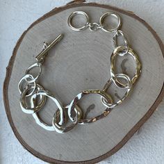 Silver Plated. Excellent Condition. Never Worn 6.75”-7.75” Smoke Free Home Chloe Isabel Jewelry, Toggle Bracelet, Womens Jewelry Bracelets, Chloe, Silver Plate, Silver Plated, Silver Bracelet, Women Jewelry, Bracelet