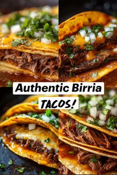 🌮 Master this mouthwatering Mexican classic at home:  Tender, slow-cooked beef, Rich, flavorful consommé, Crispy, golden tortillas  Step-by-step recipe + pro tips inside!  👉 Click to unlock taco perfection! #BirriaRecipe #MexicanCooking Mexican Food Tortilla, Birria Tacos Recipes, Tacos Recipes Beef Mexican, Steak Birria Tacos, Birra Tacos Recipe Authentic, Yummy Dinner Recipes Easy, Birria Tacos Authentic, Tacos Authentic Mexican, California Burrito Recipe Carne Asada