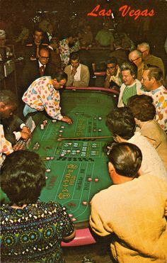 a group of people sitting around a green table playing roulejack in las vegas