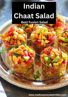 A colorful and vibrant Vegetable Chaat Salad, bursting with the delightful flavors of traditional chaat. This refreshing appetizer is a perfect blend of sweet, spicy, and tangy elements, making it an ideal choice for parties. Chana Chaat Recipe Pakistani, Indian Appetizers For Party, Chaat Salad, Tamarind Date Chutney, Chana Chaat Recipe, Indian Chaat, Indian Appetizers, Chaat Recipe, Chaat Masala