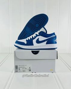 •BRAND NEW WITH BOX Nike Air Jordan 1 AJ1 Low Marina Blue Sneakers Women’s Size 5 - Men’s Size 3.5 Upper : Leather Colorway : White/Dark Marina Blue Nike Style No. DC0774-114 SEE PHOTOS FOR MORE DETAILS •FREE SHIPPING WITH TRACKING We Ship Daily With Exception To Weekends And Holidays •ALL ORDERS ARE SECURELY PACKAGED With Carrier And Tracking Information Uploaded Once Payment Is Received Nike Air Force 1 Blue With Rubber Sole, Blue Nike Air Force 1 With Rubber Sole, Blue Nike Air Force 1 Low-top With Rubber Sole, Blue Low-top Nike Air Force 1 With Rubber Sole, Casual Low-top Jordan Shoes With Contrast Sole, Casual Blue Nike Air Force 1 With Rubber Sole, Casual Jordan Shoes With Air Max Cushioning, Casual Blue Jordan Shoes With Contrast Sole, Blue Low-top Nike Air Force 1 Sporty Style