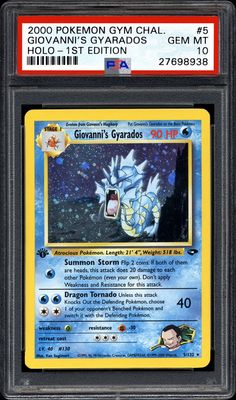 a pokemon card with the name gyann's grados on it