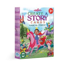 Magical Forest Create a Story by eeBoo | Unique Fun Gifts Build A Story Cards, Story Telling Activities, Create A Story, Illustrated Cards, Learning Toys For Toddlers, Story Telling, Literacy Skills, Magical Forest, Language Skills