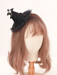 Halloween Skull Mini Witch Hat / Bow Hairclip 7 Options Witch Hat Mini, Witch Hat Hair Clip, Tiny Witch Hat, Mini Witch Hat, Accesorios Aesthetic, Mini Hat, Hat Hair, Hat Clips, Inspo Board