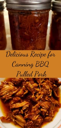 delicious recipe for canning bbq pulled pork