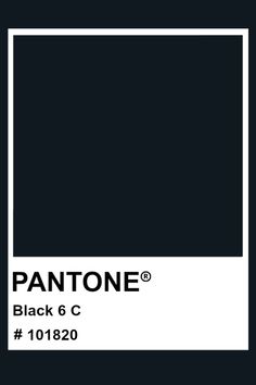 pantone's black and white color scheme for the pantone company, which has been