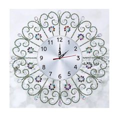 PRICES MAY VARY. 💎【 5D Diamond Painting Clock Kits】 DIY diamond painting clock kits, comes with special shaped crystal rhinestone beads and diy diamond painting tools. Size: 13.8x13.8inch / 35x35cm. Note: Our clock requires 1 x AA battery (non included). 💎【 Diamond Painting Kits With Special Acrylic Diamond 】This is a new type of special shape diamond, including drop shapes, diamond columns and circles. Diamonds sparkling, strong third dimension; Perfect color match, diamond painting vivid ima