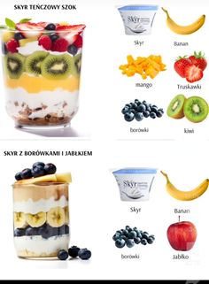 an image of yogurt with fruits and berries in the bottom right hand corner