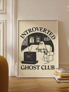 there is a ghost poster on the wall