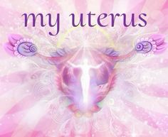 the words my utternus are in front of a pink background with angel wings