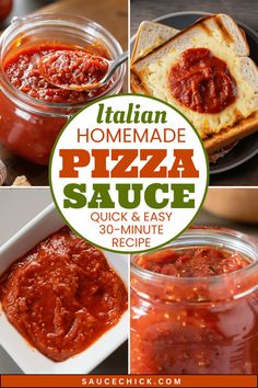 this homemade pizza sauce is quick and easy to make