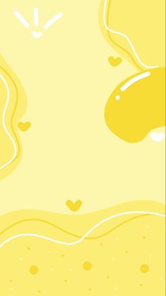 an abstract yellow and white background with hearts in the sand, water and clock faces