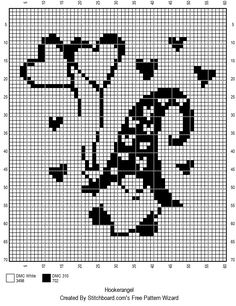 a cross stitch pattern with the image of a woman's face in black and white