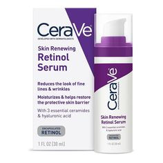 RETINOL SERUM FOR FACE ] Anti-aging facial serum with Retinol to help improve skin’s texture including visible signs of aging for more radiant skin and Hyaluronic Acid to help retain skin’s natural moisture, and Niacinamide to help calm skin. [ SMOOTH TEXTURE ] Lightweight serum with a gel texture and a non-greasy feel. If layering with an eye cream or facial moisturizer, apply Skin Renew Retinol Serum in a thin layer and allow to fully absorb into skin before applying additional products. [ 3 E Serum Cream, Aging Serum, Cream Serum, Retinol Serum, Hyaluronic Acid Serum, Skin Cleanser Products, Skin Serum, Brightening Serum