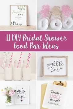 11 diy bridal shower food bar ideas