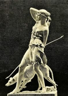 Artemis sculpture - by Hamo Thornycroft, 1887 Artemis Tattoo, Classical Sculpture, Greek Pantheon, Warrior Women, Greek Mythology Art