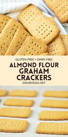 gluten - free and dairy - free almond flour graham crackers