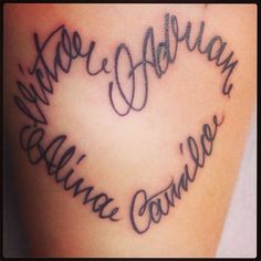 an image of a tattoo with the words mama and son in cursive font