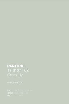 pantone's green lily paint color is shown in the same shade as the wall