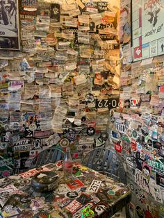 a room filled with lots of different types of stickers