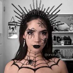 Halloween Makeup Spider Costumes For Women, Spider Couple Costume, Spider Lady Costume, Spider Costume Halloween, Spider Costume Diy Women, Spider Halloween Costume Women, Diy Spider Costume Women, Spider Costume Woman, Spider Make Up