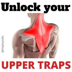 a poster with the words unlock your upper traps