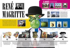 a man in a suit and top hat is featured on the cover of an article