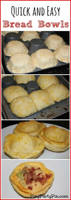 quick and easy bread bowls recipe