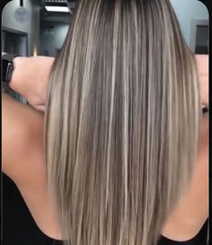 Long Medium Brown Hair With Highlights, Blonde Grey Highlights On Dark Hair, Kids Highlights Hair, Highlights Brown Hair Balayage, Balayage Straight Hair, Perfect Blonde Hair, Hair Color Streaks