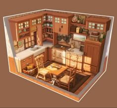 Sims Farmhouse Interior, Sims 4 Inspiration Rooms, Sims 4 Bar Ideas, Sims 4 Country Kitchen, Sims 4 Living Room Ideas No Cc, Sims 4 Kitchen Ideas, The Sims 4 Kitchen, Sims Architecture