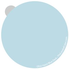 an image of a blue circle with the word ohio painted on it