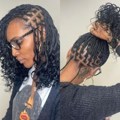 Boho Tribals With Knotless Braids Bob, Knotless Boho Box Braid Bob, Bob With Fishtail Braid Black Women, Braids In A Bob Style Black Women, Bob With Rat Tail Braids, Latest Braided Hairstyles, Protective Style Braids