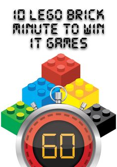 LEGO Themed Minute To Win It Games Six Bricks Lego Activities, Lego Vbs, Lego Classroom Theme, Vbs Games, Lego Camp, Games For Kids Classroom, Childrens Ministry Curriculum, Lego Theme, Lego Challenge