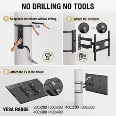 the instructions for mounting tvs and other things to keep them safe from falling down