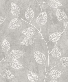 Sample Branch Trail Silhouette Wallpaper in Slate Silhouette Wallpaper, Slate Wallpaper, White Heron, Drops Patterns, Artist Sketchbook, Manhattan Comfort, Wallpaper Pattern, Decor Trends, Accent Wallpaper