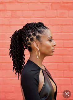 Loc Hairstyles For Interview, Loc Hairstyles Ponytails, Nurses With Locs, Loc Up Do Styles, Curly Dreads Dreadlocks Black Women, Loc Mullets Women, Mohawk Loc Styles, Pretty Dreadlocks, Elegant Loc Styles Black Women