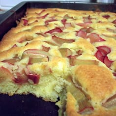 a close up of food on a pan