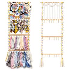 PRICES MAY VARY. 💞【Upgraded to 5 Functional Areas , Compared to others headband holder】: 110*30cm/43.3*11.8 inches. The headband holder has 1 row baby bow organizer and 30 hooks. which can hold up to 60 baby girl bows and 60 headbands, The headband holder provides a convenient and organized storage solution for your headbands. It helps keep your headbands neatly stored in one place, preventing them from getting lost or tangled 💕【4 High-Quality Beech Wood Instead Of Pine Wood，Bohemian Cotton Ro Hair Accessories Organizer, Hair Bow Hanger, Hair Bow Organizer, Daisy Headband, Headband Organizer, Bow Organizer, Bow Hanger, Daisy Hair