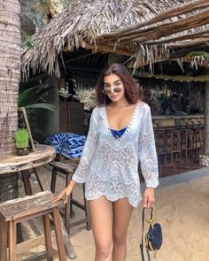 Take Inspiration From This Blogger For Honeymoon Outfits For Beach! Goa Beaches Photography, Goa Outfits Women, Casual Beach Vacation Outfits, Juhi Godambe, Classy Beach Outfit, Outfits For Beach, Goa Dress, Beaches Photography, Goa Beaches